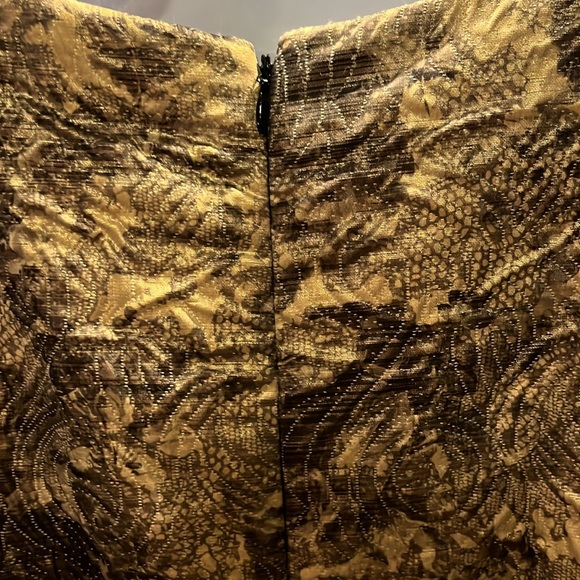 Rickie Freeman Teri Jon Special Occasion Dress Size:4 Tan/Bronze & side Beads - Picture 8 of 16